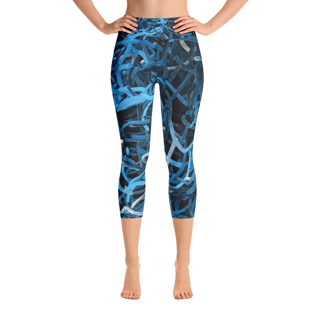 Positively Poppin' - Yoga Capri Leggings - CARIBELLEH