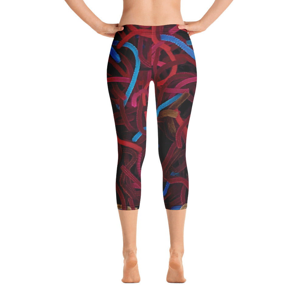Positively Poppin' - Capri Leggings - ABUNDANCE