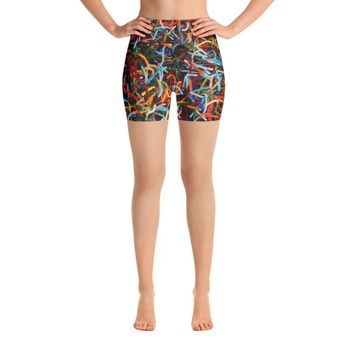 Positively Poppin' Fashion - Yoga Shorts - LOST MAPLES