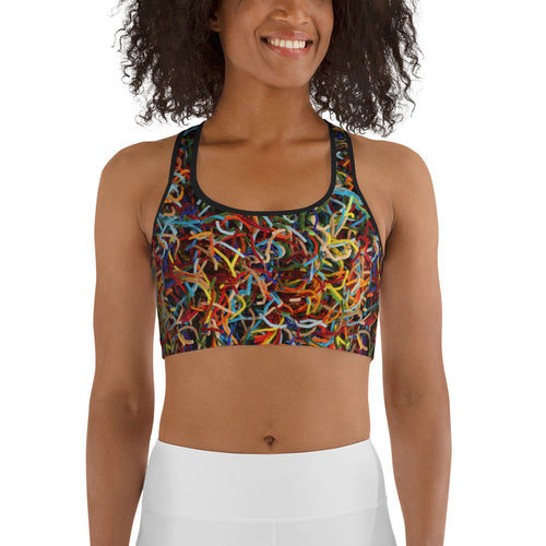 Positively Poppin' Fashion - Sports Bra - LOST MAPLES