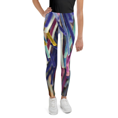 Positively Poppin' Fashion - Youth Leggings - BLUE MOON